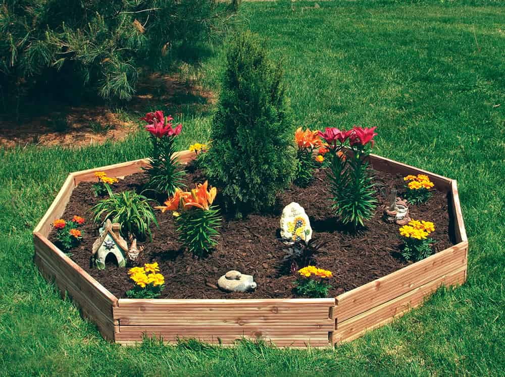 Customizable 28 Square Feet Red Cedar Raised Garden Bed Kit USA Made 64" x 64"