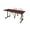 Cherry / Grey, variant on Romig Axis-Pro 48 x 24 in. T-Base Training Seminar Table- Neo Walnut, 2 M Stack Chairs- Grey