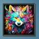 thumbnail image 1 of Pintura de diamante 5D DIY Kit de lobo de taladro redondo completo Decoración para el hogar Artesanía JShteea El nuevo, 1 of 9