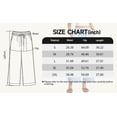 thumbnail image 4 of SWQZVT Women's Casual Wide Leg Pants Wide Leg Pants Drawstring Elastic Mid Waist Pants with Pockets Blue, 4 of 7