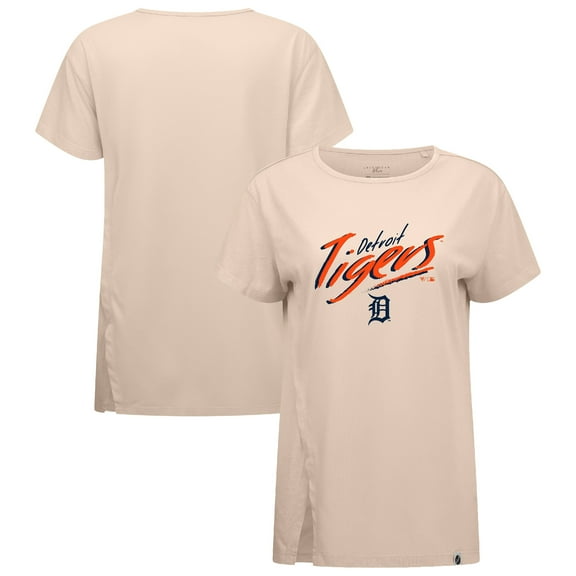 Women's Levelwear Khaki Detroit Tigers Influx Sizzle T-Shirt