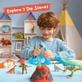 thumbnail image 3 of Klever Kits 3-in-1 Dinosaur Fossil Dig Kit STEM Learning Toys with Glow in The Dark Dinosaurs Toy and Sensory Play Sand, Gift for Kids Aged 6+, 3 of 10