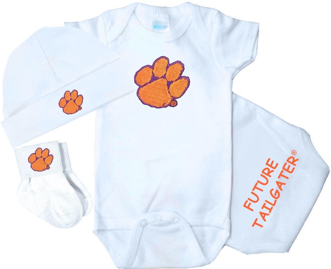 Future Tailgater Louisiana Lafayette Ragin Cajuns Newborn Baby Knit Cap and Socks Set