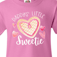 thumbnail image 4 of Inktastic Daddy's Little Sweetie with Pink Heart Cookie Youth T-Shirt, 4 of 5