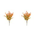 thumbnail image 2 of Porch Planter Decor Verdsylv 2-Pack Fall Mum - Uv Resistant Faux Flowers for Porch Planters, Indoor Outdoor Autumn Decor, All-Season Durable Arrangement, Uv-Resistant Flowers, Orange, 2 of 7