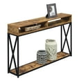thumbnail image 3 of Convenience Concepts Table Console Deluxe 2 Niveaux Finition Bois Tabac, 3 of 4