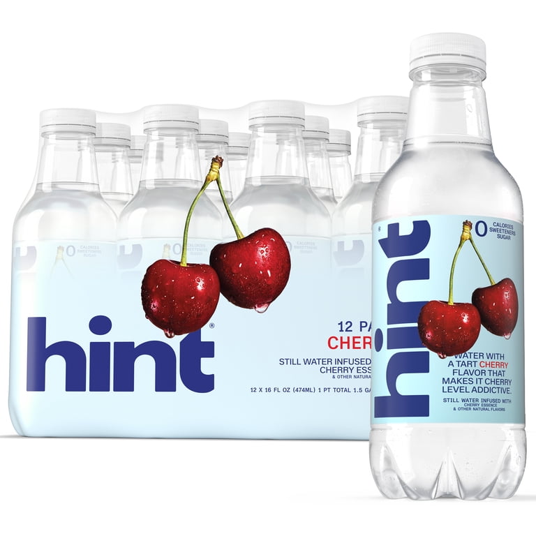 Hint Cherry Flavored Water, 16 fl oz, 12 Pack photo 1