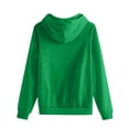 thumbnail image 3 of FAVIPT Womens Hoodie Plain Hoodies for Women Pullover Long Sleeve Oversized Pullover Y2K Hoodie Fall Winter Sweatshirt with Pocket 2024 Green,XL, 3 of 4
