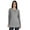 Heather Light Gray, variant on Inkmeso Tshirt With Buttons Jersey Tee Long Sleeve Top For Women
