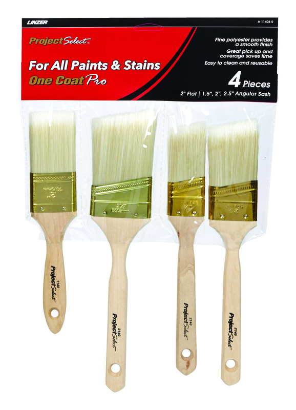 Linzer Assorted in. W Assorted Paint Brush Set