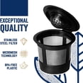 thumbnail image 4 of FNNMNNR 12 PCS Reusable K Cups For 2.0 and 1.0 Brewers  Fit For Easy To Use Refillable Single Cup Coffee Filters - Eco Friendly Stainless Steel Mesh Filter, 4 of 5