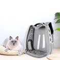 thumbnail image 3 of impermeable para mascotas Perros de burbujas Transpirable Bolsa de transporte Ventilada Senderismo Camping Viajes - gris Colco Transportín de viaje para mascotas, 3 of 8