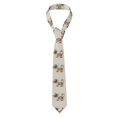 thumbnail image 1 of Fotbe Brown Cat Cartoon Corbata Clásica para Hombre con Estampado – Corbata de Seda Jacquard Tejida, para Negocios, Bodas y Eventos Formales, 1 of 6