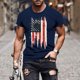 thumbnail image 1 of Tops para hombre, blusas y camisas de manga corta con cuello redondo para hombre, jersey informal de moda con estampado de cuello redondo para hombre, pantalones cortos deportivos para fitness, blusa, 1 of 5