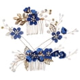thumbnail image 4 of 1 Juego de peineta de flores, horquilla para el pelo, tocado nupcial, accesorios para el cabello de boda, 4 of 7