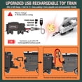thumbnail image 3 of Electric Train Set BUBUQE Christmas w/ Lights & Sounds Kids, 3 of 8