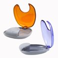 thumbnail image 4 of EeaseCA Dental Braces Storage Box Case Holder False Teeth Transparent Teeth Retainer Case (Orange), 4 of 7