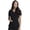 Black, variant on Allura V-Neck Womens Scrub Tops Nurse Shirt with 3 Pockets