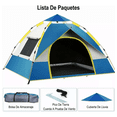 thumbnail image 5 of Casa De Camping Para 4 Personas Automática 2 Entradas Azul con blanco  Y Amarillo, 5 of 5
