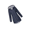 thumbnail image 1 of Veste à Capuche Douce pour Femme Imperméable Manches Courtes Imperméable Manteau de Pluie Extérieur Vert L, 1 of 4