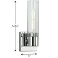thumbnail image 7 of Progress Lighting Clarion 1-Light Brushed Nickel Clear Glass Modern Bath Vanity Light, 7 of 7