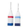 thumbnail image 4 of OULII 2Pcs Nautical Buoy Decor Assorted Color Wooden Decoration Item for Home, 4 of 7