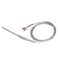thumbnail image 2 of K Type Temp Thermocouple Temperature Sensor Thermal Probe Stainless Steel 0~600 WRNT187(Red Black Line Type 3 Meter), 2 of 5