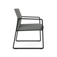 thumbnail image 4 of Gansett Reception Waiting Oversize Guest Chair / Black Steel / Light Gray, 4 of 7