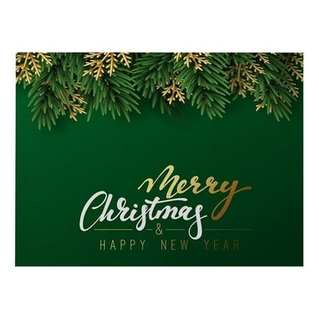 

Hanyhapt Christmas Table Placemats Christmas Rustic Vintage Washable Table Mats (U)