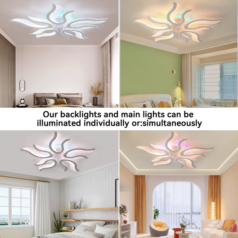 Living Room Siittoo Acrylic Modern Led Chandelier Lights ART LIGHTS ...