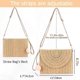 thumbnail image 5 of Bolso bandolera de paja para mujer, bolso bandolera tejido., 5 of 5