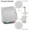 thumbnail image 6 of KUIFORTI Front Windshield Shade Cute Sloth Auto Sunshade for Car Truck SUV-Blocks UV Rays, 66.53" X 34.44" Auto Sun Visor Protector-Keeps Your Vehicle Cool, 6 of 6