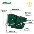 thumbnail image 3 of Tornillo de Banco 5'' Oakland c/Base Giratoria y Yunque, 3 of 5