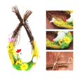 thumbnail image 3 of Guirnalda De Puerta Delantera De Pascua, Simulación De Nido De Pollo De Ratán Con Huevo De Espuma Falso, Decoración Colgante De Pascua Para Fiesta De Tienda En Casa Yuarrent HA034664-00, 3 of 6