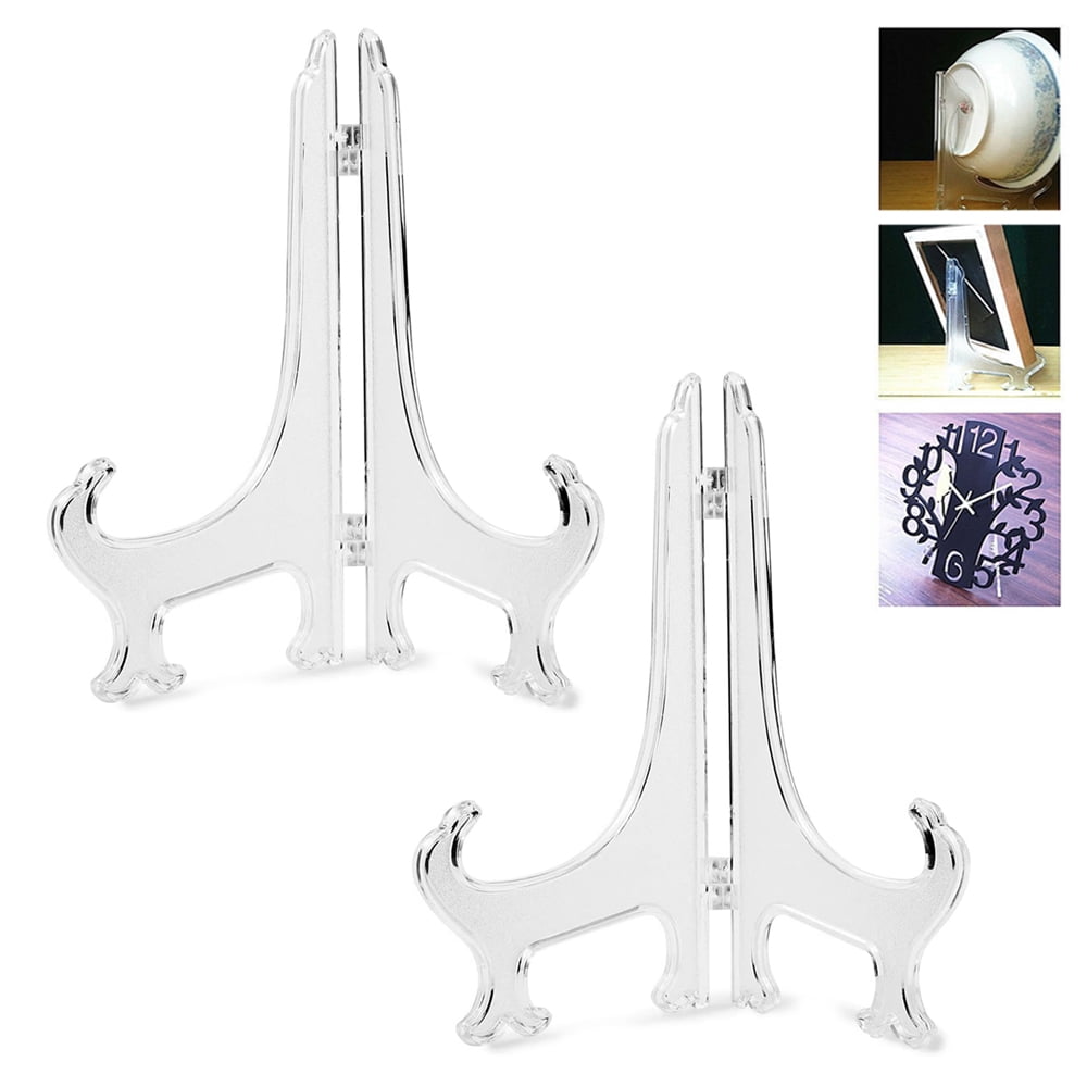 10pcs Decorative Plate Stand Holder Picture Frame Stand Easel Display 8inch 