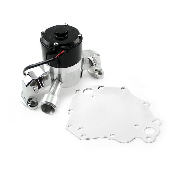 Speedmaster PCE194.1007 Compatible with Ford SB 289 302 351 Windsor 351C Cleveland 35  Gpm Electric Water Pump [Chrome]