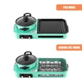 thumbnail image 4 of 3 in 1 Electric Shabu Hot Pot Hotpot BBQ Grill Oven Smokeless BBQ Pan 2200W, 4 of 12