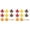 16pc, variant on 8 Pack 3.74×3.94in Fall Felt Maple Leaf Ornaments, Double-Layer Soft Felt Hanging Pendants, Reusable Autumn Harvest Decor for Thanksgiving Party, Home Indoor Outdoor Decoration