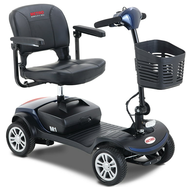 Termisk Citron killing 4 Wheel Mobility Scooters for Senior, Outdoor Travel Electric Wheel Chair  Scooter with Detachable Basket, Adults Mobility Scooters with Control  Panel, Max Speed 4.97mph, 300lbs, Blue, SS118 - Walmart.com