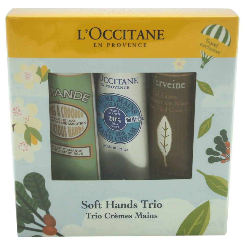 L'Occitane L'Occitane Soft Hands Trio for Women 3 Pc Kit 1oz Almond