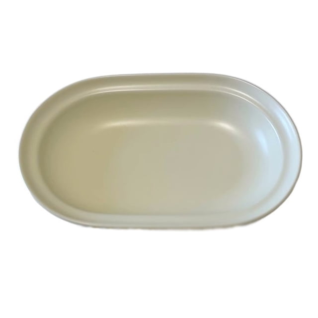 Solid Color Dining Plate Oval Deep Plate Home Breakfast Plate Salad Plate Dessert Plate Restaurant Ceramic Plate Simplicity