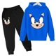 thumbnail image 2 of Conjuntos de ropa para bebés y niñas de Sonic, sudaderas con capucha y pantalones de Sonic, conjunto de 2 piezas, traje de cumpleaños de 4 a 14 años, chándales para niños, 2 of 5