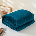 thumbnail image 4 of AUQ Throw Blanket,Thick Flannel Layers Soft Throw Blanket,Cold Weather Protection Bed Throw Blanket,Blue,27*40in, 4 of 4
