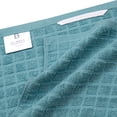 thumbnail image 3 of Premium Kitchen Towels (16”x 28”, 6 Pack) – Large Cotton Kitchen Hand Towels – Chef Weave Design – 380 GSM Highly Absorbent Tea Towels Set With Hanging Loop – Aqua, 3 of 6