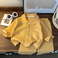 thumbnail image 2 of Splozh Birthday Pajamas 1-10 Years Toddler Baby Girl Pajama Set Long Sleeve Sleepwear 2 Piece Set Kid Cotton Loungewear,Orange,6-12 Months, 2 of 5