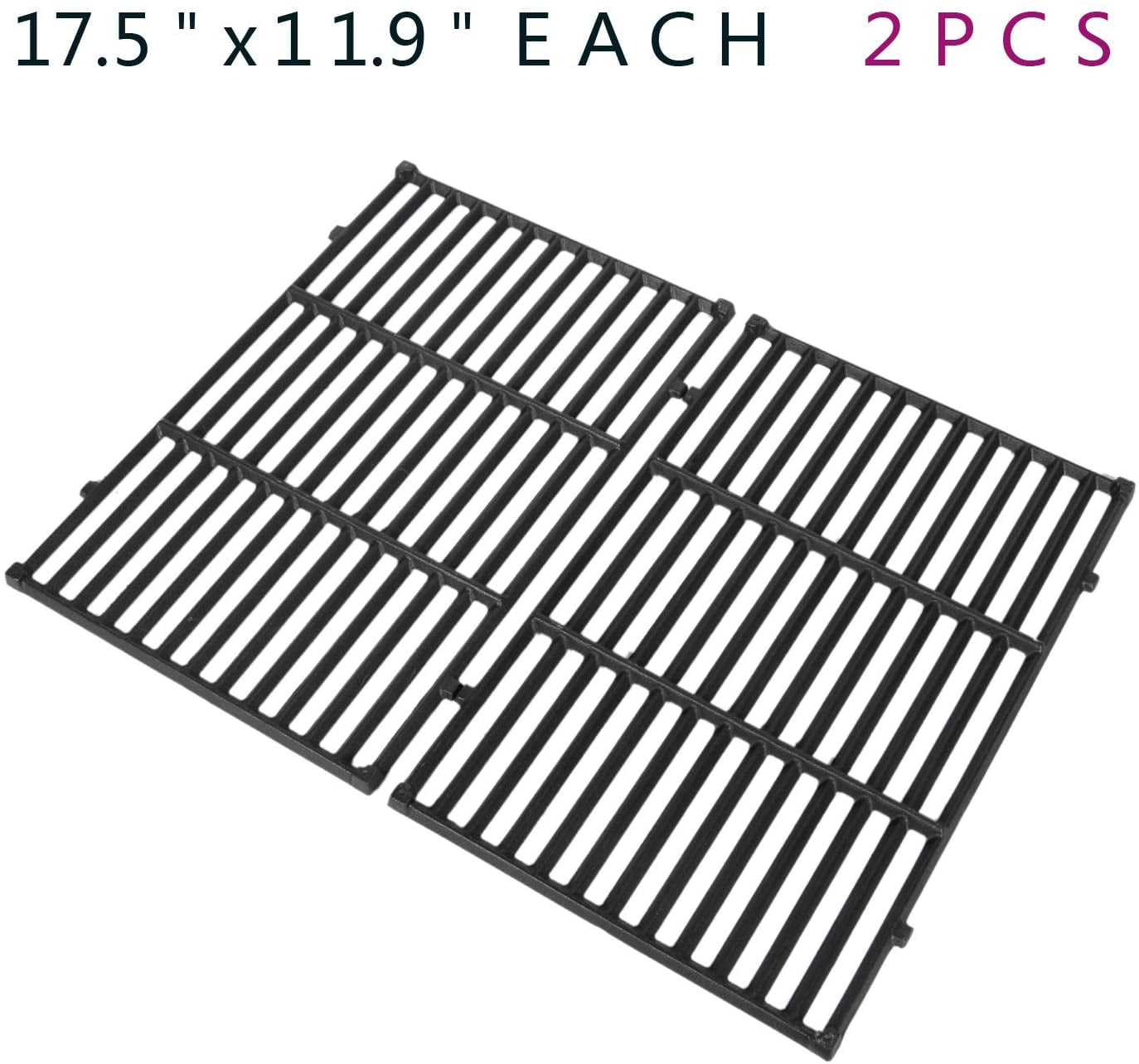 Avenger 17.5” Porcelain Coated Cast Iron Grill Grates Replacement for