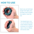 thumbnail image 4 of Uxcell 2.76" 20/30 Lbs Yellow Hand Grip Strengthener Hand Grip Ring for Strength Training, 4 of 6