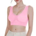 thumbnail image 5 of Sports Bras for Women Cute Mesh Sleep Pushup Supportive Everyday Invisible Padded Athletic No Underwire Comfy Shaping High Support High Impact Full Coverage Minimizer Plunge Bra Bralettes Pink, 5 of 8