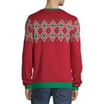 Holiday Time Men's LightUp Cow Ugly Christmas Sweater