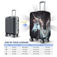 thumbnail image 2 of Flower Crown White Horse Luggage Cover, Suitcase Cover for Luggage Fits 18-32 Inch Luggage, Elastic Suitcase Protector(No Suitcase), 2 of 5